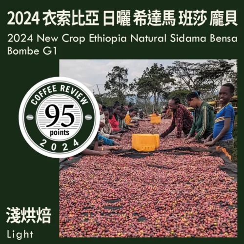 CR95-Ethiopia Natural Sidama Bensa Bombe G1 (Roaster Selection)